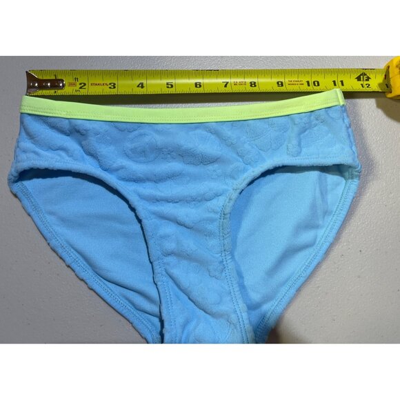 Justice Girls S (7/8) Beaded Terry Halter Bikini Blue UPF 50+ - Picture 4 of 9